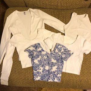 SOLD American apparel form fitting top bundle
